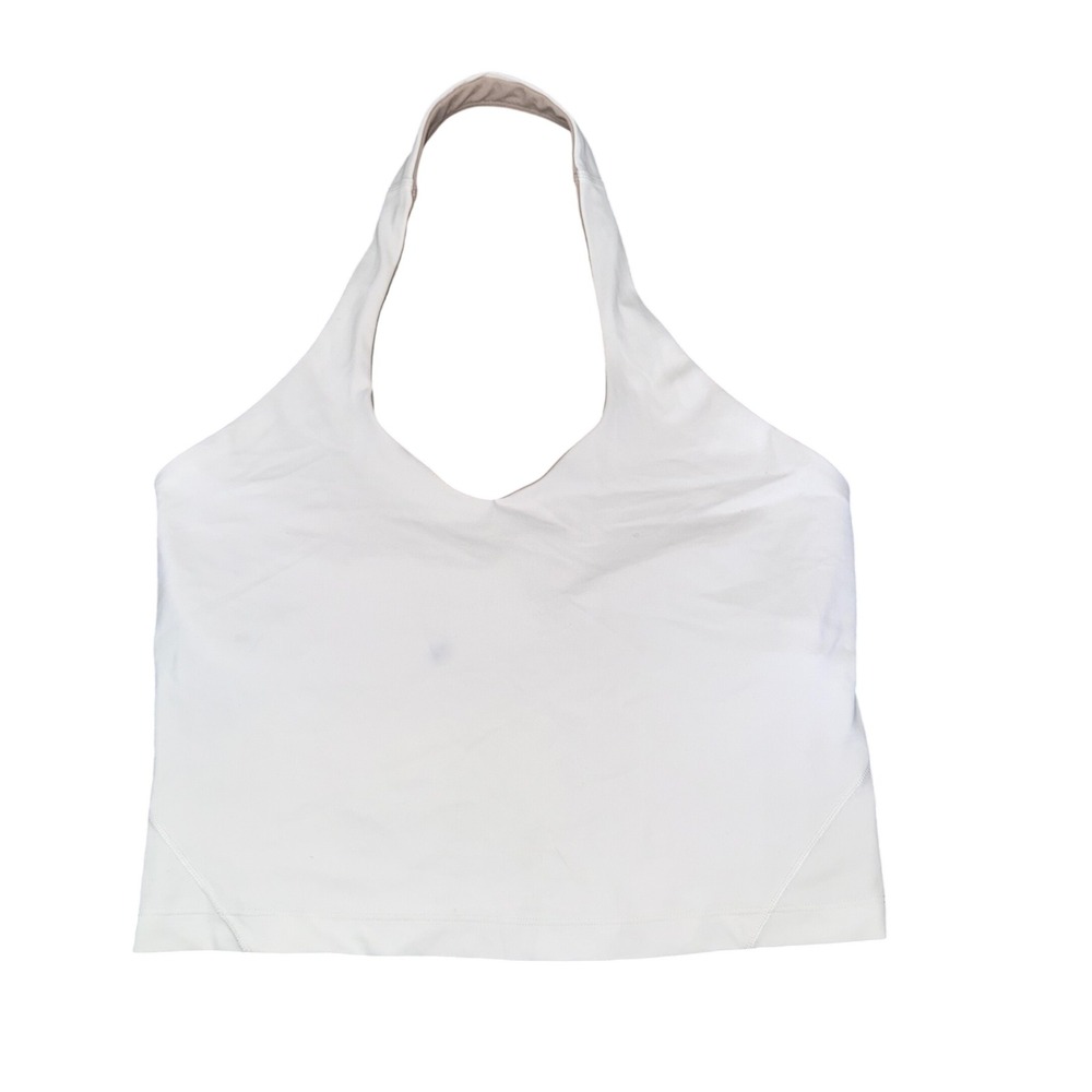 Lululemon Align Halter Tank Top Women 8 White Good LW1EHVS